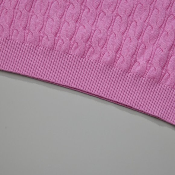 CHICJOC Women 100% Cashmere sweater in rose pink size 40 - Picture 12 of 15